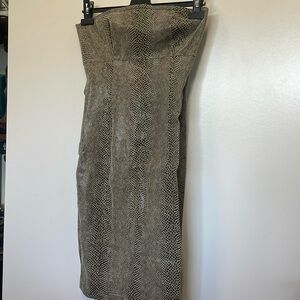 Sexy Faux snakeskin strapless dress. Vegas. Halloween. Costume